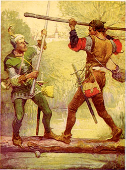 'The Merry Adventures of Robin Hood'', ilustración de Howard Pyle, 1954,