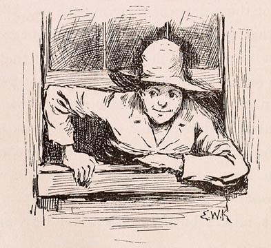 Ilustración de E.W. Kemble para 'Las aventuras de Huckleberry Finn', 1884.