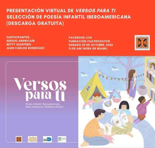 Presentación virtual de Versos para ti. Poesía infantil iberoamericana